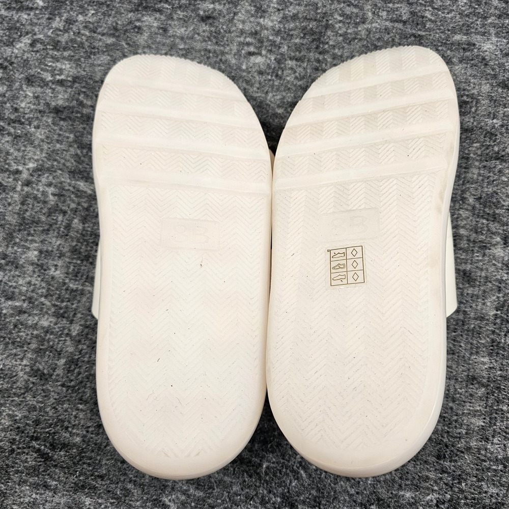 Tory Burch Buckle Bubble Jelly Slide Sandals Gold Logo New Ivory 8M - Picture 11 of 11